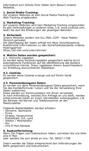 Datenschutz nach DSGVO