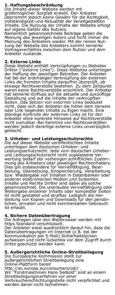 Rechtliche Hinweise